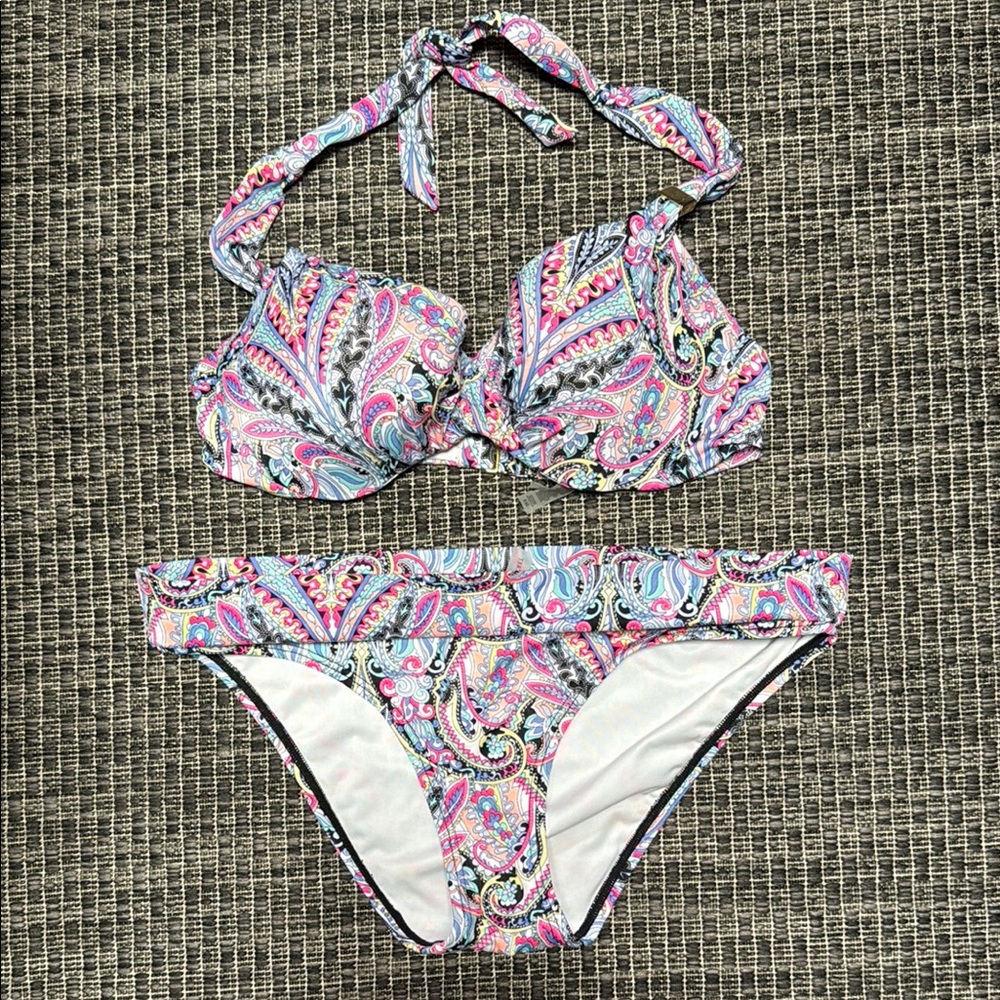 Victoria's Secret Paisley Bikini Set